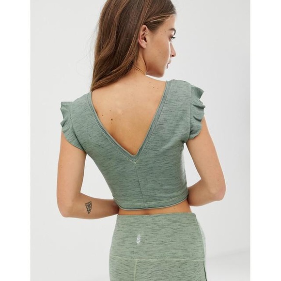 Free People Tops - Free People Movement Jesse Frill Crop Top Bra Top